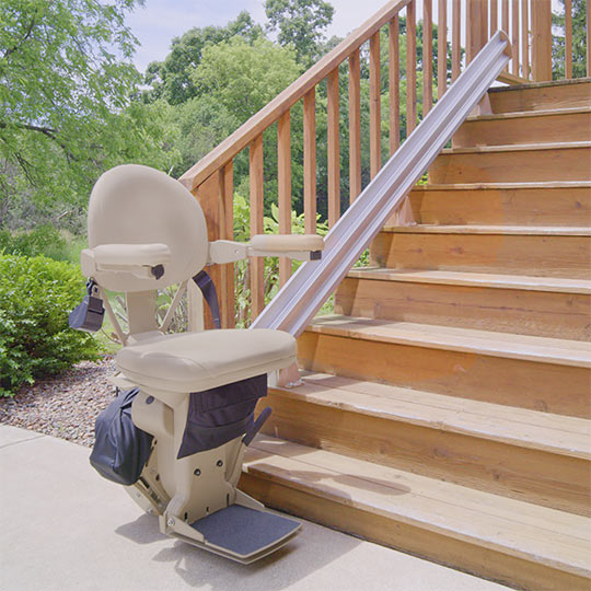 Glendale outdoor stairway staircase chair stairlift glide
